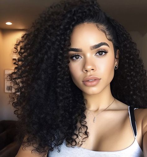 Medium Length Curls, Medium Length Curly Hair, Biracial Hair, Black Curls, Beautiful Curly Hair, Natural Curls Hairstyles, Voluminous Curls, Curly Girl Method, Hair Tutorials For Medium Hair