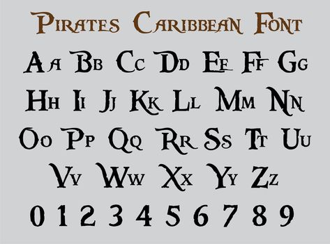 Tattoo Lettering Alphabet Calligraphy, Pirates Of Carribean, Pirate Alphabet, Pirate Font, Cool Fonts Alphabet, Pirates Of Caribbean, Tattoo Fonts Alphabet, Typography Tattoo, Pirate Tattoo