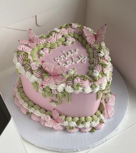 Birthday Cake Aesthetic Vintage, Fairy Garden Birthday Cake, Thanksgiving Desserts Cake, Birthday Cake For Women Elegant, Garden Birthday Cake, Birthday Cake Aesthetic, Birthday Cake Alternatives, Fairy Garden Cake, Birthday Cake For Boyfriend