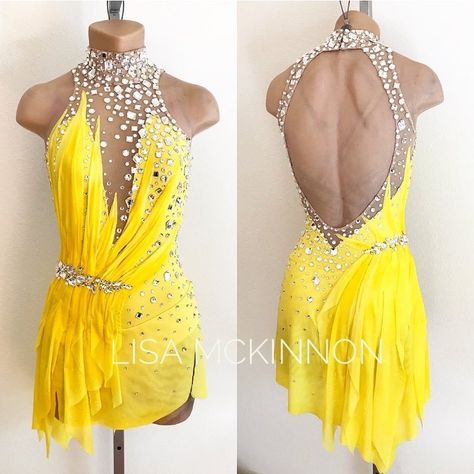 Lisa McKinnon | A little sunshine on a rainy day! Custom Lisa McKinnon ☀️☀️☀️ #lisamckinnon #costumedesigner #custom #costume #dress #designer #fashion… | Instagram Lisa Mckinnon, Sunshine On A Rainy Day, Salsa Costume, Cute Dance Costumes, Pretty Dance Costumes, Figure Skating Outfits, Latin Ballroom Dresses, Ballroom Costumes, Latin Dance Costume