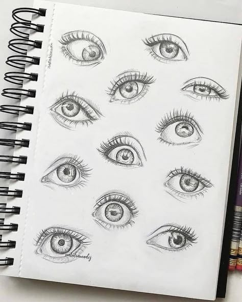 Natalia Madej, Alfabet Font, Eye Drawing Tutorials, Eye Sketch, Nose Drawing, 얼굴 그리기, Art Drawings Sketches Pencil, Pencil Art Drawings, Art Drawings Sketches Creative