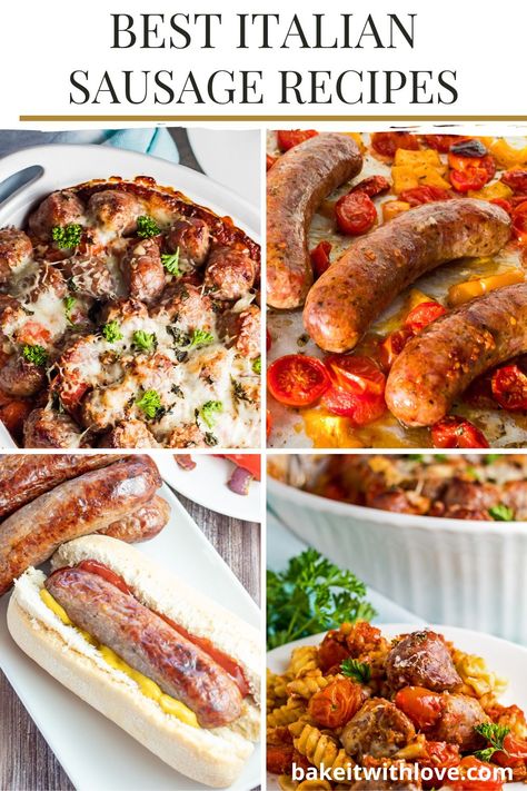 Cheap Sausage Recipes, Sausage And Meatballs Recipes, Recipes With Chorizo Sausage Links, Sausage Dog Recipes Dinners, Italian Sausage Dishes For Dinner, Sausage Main Dishes, Meals With Italian Sausage Links, Pork Italian Sausage Recipes, Premio Sausage Recipes