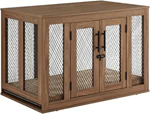 #affiliatemarketing Furniture Dog Crate, Indoor Aesthetic, Aesthetic Puppy, Medium Dog Crate, Furniture Style Dog Crate, Puppy Kennel, Large Dog Crate, Dog Crate Furniture, Dog Cage