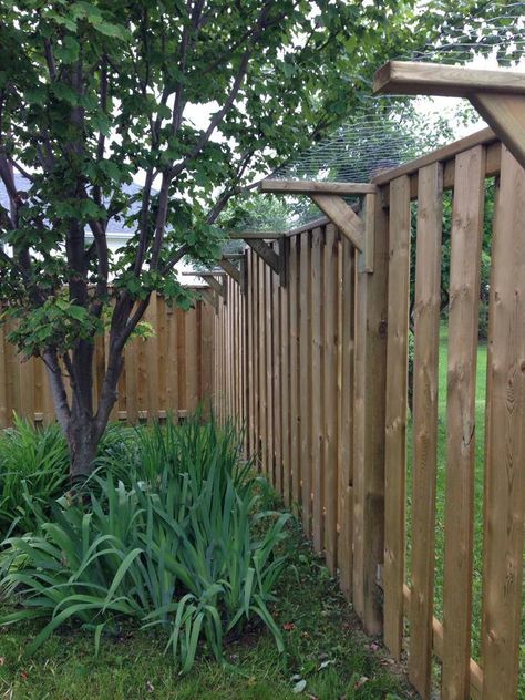 Dog Proof Fence, Apartment Patio Furniture, Kat Diy, Cat Fence, Fence Toppers, Cat Patio, Outdoor Cat Enclosure, Cat Proofing, Cat Sanctuary