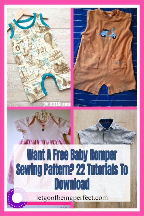 Free Baby Romper Sewing Pattern, Kids Sewing Ideas, Baby Romper Pattern Free, Baby Romper Sewing Pattern, Onesie Pattern, Basic Dress Pattern, Romper Sewing Pattern, Trendy Romper, Baby Romper Pattern