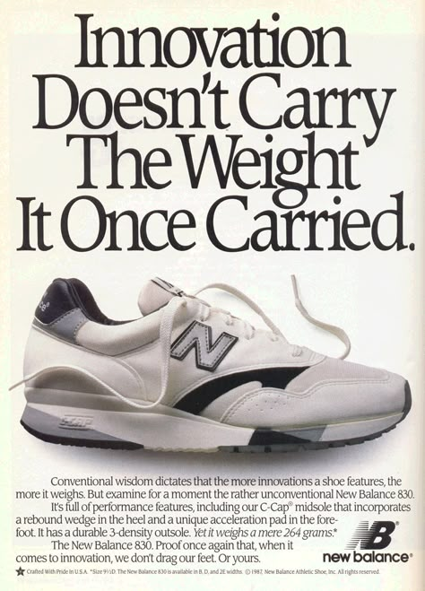 80s Ads, Contemporary Branding, Nike Ad, Shoes Ads, 80s Design, Retro Ads, Old Ads, New Balance Shoes, Print Ads