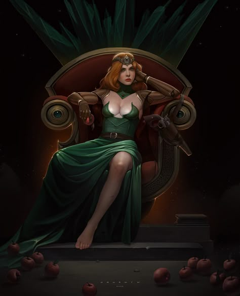 Woman On A Throne, Old Republic, The Old Republic, Knight Art, Demon Art, Dungeons And Dragons Characters, Concept Art Character, Modern Fantasy, Monster Girls