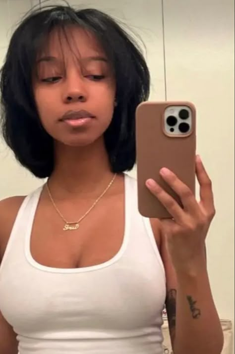 Ear Length Hair With Layers, Short Straightened Hair, Slick Press, Pressed Natural Hair, Silk Press Natural Hair, Quick Natural Hair Styles, Pretty Braided Hairstyles, Natural Curls Hairstyles, Hair Advice