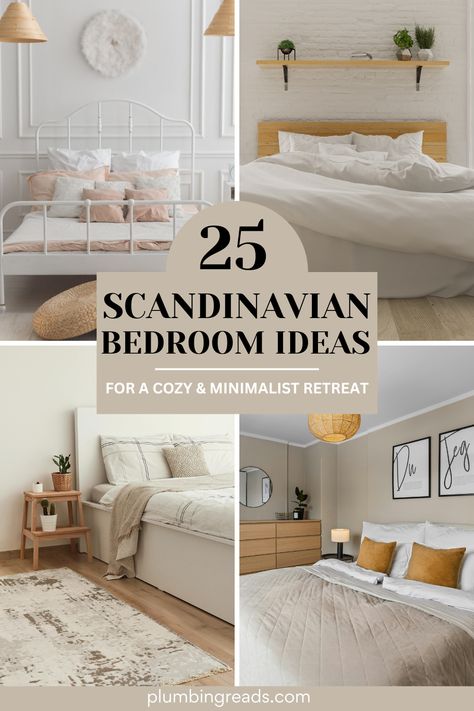 Transform your space with these Scandinavian bedroom ideas that blend minimalist design, cozy aesthetics, and timeless Nordic style. Whether you love neutral color palettes, functional furniture, or warm hygge-inspired decor, these Scandi bedroom designs will inspire your next makeover. Explore these 25 stunning ideas and create a serene retreat that feels effortlessly stylish. Click to see them all! 🌿✨ #ScandinavianDecor #MinimalistBedroom #CozyHome Scandi Bedroom Aesthetic, Rustic Scandinavian Bedroom, Cozy Aesthetics, Scandinavian Bedroom Ideas, Natural Wood Bed, Small Barn House, Scandi Bedroom, Neutral Color Palettes, Neutral Bedding