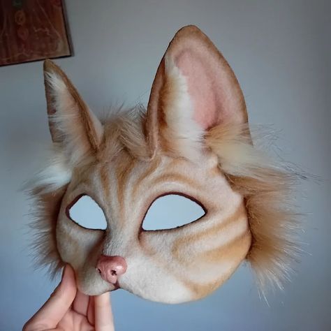 Movie Night For Kids, Mask Aesthetic, Larp Costume, Ginger Cat, Paws And Claws, Cool Masks, Cat Mask, Animal Masks, Cat Boarding