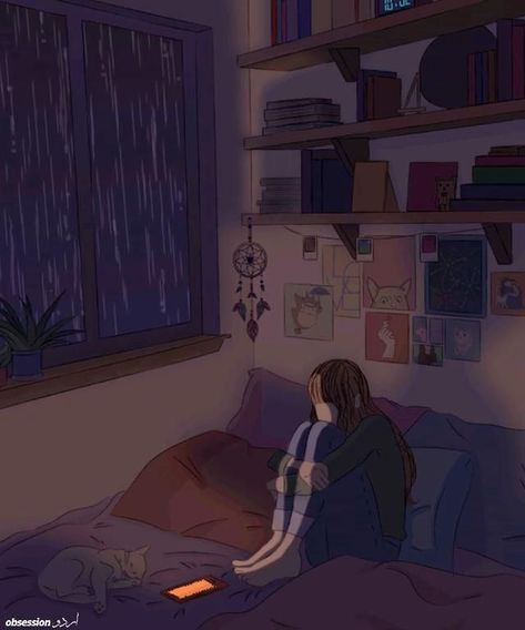 Feeling Low, Animation Artwork, Art Cute, Aesthetic Instagram Theme, Girls Illustration, Dreamy Art, Anime Scenery Wallpaper, Girls Cartoon Art, Cute Couple Songs