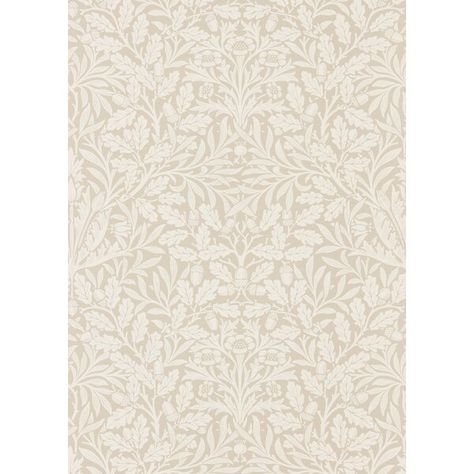 A beautiful, monotone wallpaper featuring a pared back representation of acorn branches, originally designed 1879. The art work was created using the original wooden Morris & Co. hand printing blocks and is now printed in wintery colourways. Acorn Wallpaper, Morris Wallpapers, Buy Linen, Wallpaper Direct, Wallpaper Border, Wallpaper Calculator, Bramble, Wallpaper Online, Grey Wallpaper