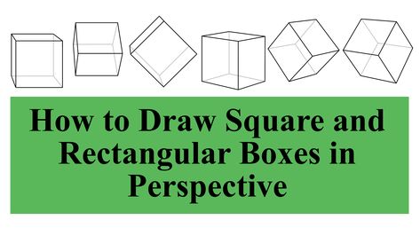 Boxes In Perspective, Shape Drawing Ideas, 1 Point Perspective Drawing, Shape Drawing, 1 Point Perspective, Drawing Anatomy, Vanishing Point, Point Perspective, Anatomy For Artists