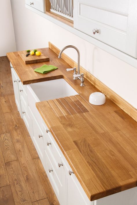 Solid Wood Kitchen Worktops, Wooden Worktops, Solid Wood Kitchen, Wood Worktop, Kitchen Lighting Design, Solid Wood Kitchens, Oak Kitchen, Kitchen Worktop, Kitchen Diner