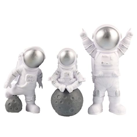 PRICES MAY VARY. 🚀【Premium Material】:Plastic , hand made durable . Space Cake Decoration Create an unforgettable birthday party for your children 🚀【3 PCS Package 】Plastic Light Astronaut 3 Piece Cake Toppers ,Birthday Cake Ornament Planet Astronaut Car Adornment Resin Craft Dessert Table Decor Party Ornament 🚀【party decoration Size 】:About 3.74 inches /9.5 CM and 2.67 inches/6.8 CM talls.Astronaut Party Decoration: You'll be ready for liftoff at your next Space Birthday Party with this fun se Space Theme Party Decorations, Outer Space Cake, Kids Party Gift, Space Theme Party, Model Display, Dessert Table Decor, Space Birthday Party, Figure Statue, Decorator Icing