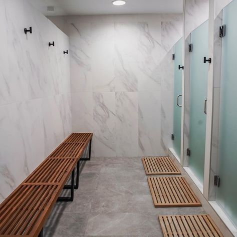 Our prestigious gym locker room is a haven of luxury. Here, we understand that your environment can either make or break your motivation… | Instagram Small Gym Locker Room Design, Gym Shower Room Design, Gym Showers Design, Gym Bathroom Design, Gym Locker Room Design, Gym Bathroom Ideas, Gym Bathrooms, Locker Room Aesthetic, Spa Locker Room