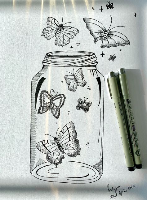 Drawing Ideas Easy Butterfly, Asethic Drawing Ideas, Asthetic Sketchs, Astetic Drawing, Abstract Drawing Ideas, Meaningful Drawing Ideas Easy, Drawing Ideas Doodles, Painting Idea For Beginners, Meaningful Drawing Ideas