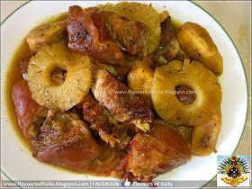 Pata Recipe, Fiesta Food, Pork Hock, Food Trip, Fry Sauce, Pineapple Slices, Canned Pineapple, Pinoy Food, Fried Pork