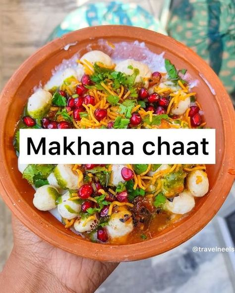 Travelneels🧿(Vlogger)lucknow on Instagram: "RECIPE ALERT 🚨 MAKHANA CHAAT 😋 QUICK AND EASY SNACKS 🫶🏻 MUST TRY REALLY YUMMY 🤤 FOLLOW @travelneels FOR MORE DELICIOUS RECIPES 👌" Makhana Recipes Indian Dishes, Makhana Snacks Recipe, Quick Snacks Easy Indian, Chaat Party, Makhana Recipe, Quick And Easy Snacks, Chaat Recipe, Quick Easy Snacks, Indian Dishes