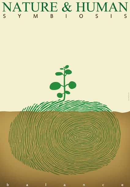 human & nature poster on Behance Environmental Club Posters, Nature Awareness Poster, Art About Sustainability, Nature Aesthetic Graphic Design, Nature And Human Art, Plant Graphic Design Poster, Advocacy Poster About Environment, Nature Protection Poster, Environmental Activist Art