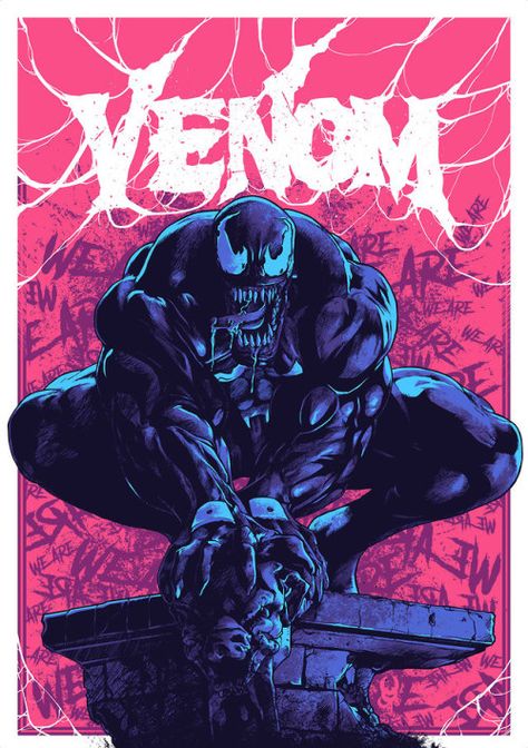 We Are Venom - Sid Soot We Are Venom, Venom Spiderman, Comic Book Villains, Symbiotes Marvel, Venom Art, Venom Comics, Marvel Venom, Spiderman Artwork, Marvel Villains