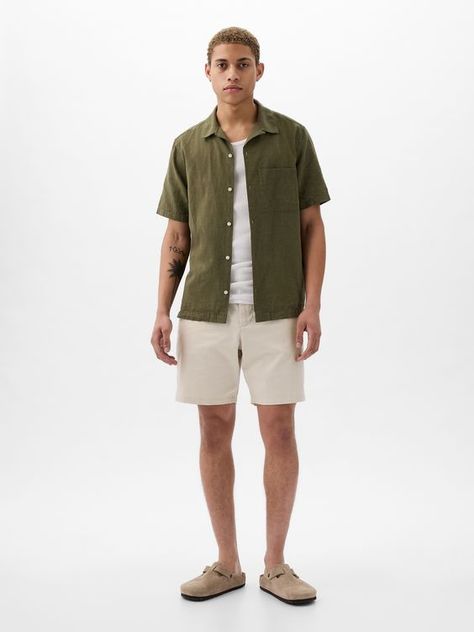 Very good product Men's Casual Style Summer, Men’s Classic Style Summer, Casual Men Outfits Summer, Men Short Outfits, 2025 Summer Fashion, Soft Boy Outfits Summer, Khaki Shorts Outfit Mens, Beach Clothes Men, Men’s Summer Casual Outfits