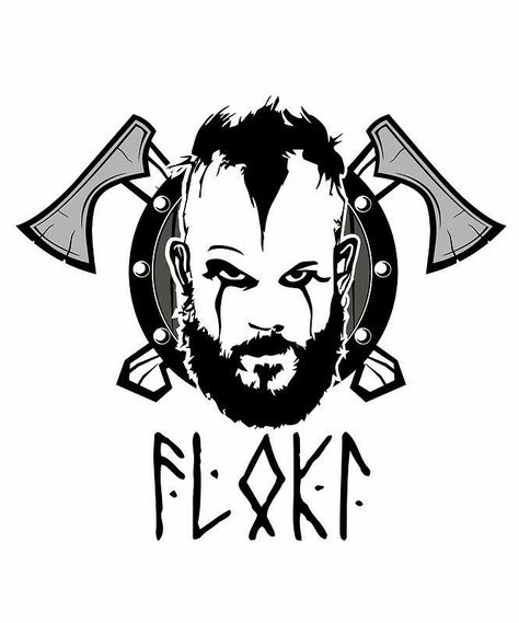 Ragnar Lothbrok Tattoo, Vikings Floki, Floki Vikings, Vikings Series, Ragnar Vikings, Viking Wallpaper, Gustaf Skarsgard, Arte Viking, Viking Tattoo Symbol