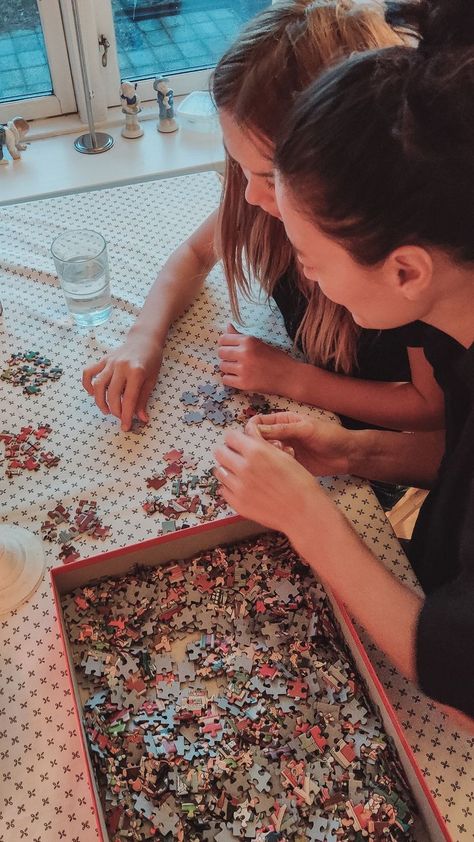 During my quality time with my daughters, I love to play a challenging game such as jigsaw puzzle as it helps to stimulate our brains while having an absolute blast—learning can be fun 💜 #qualitytime #learning #motherdaughter #motherhood #mothers #beingamother #leisuretime Mommy Daughter Dates, Mother Daughter Dates, Challenging Games, Mommy Daughter, My Daughters, Chess Game, Two Daughters, Quality Time, Mother Daughter