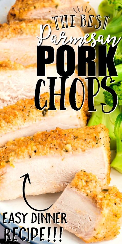 Breaded Pork Chops Baked, Parmesan Dinner, Baked Boneless Pork Chops, Parmesan Crusted Pork Chops, Boneless Pork Chop Recipes, Parmesan Pork Chops, Cooking Pork, Baked Pork Chops Oven, Breaded Pork Chops