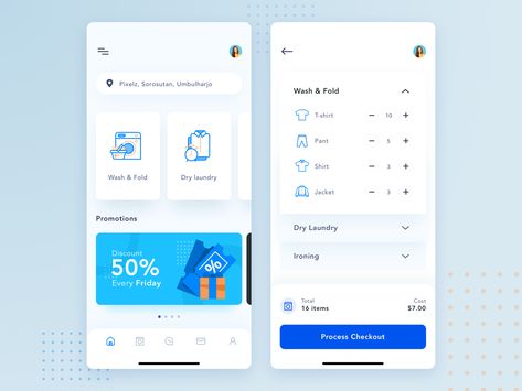 Laundry app ui order landing android ios mobile minimal icon washing clean app laundry Apps Ideas, Diy Birthday Gifts For Dad, Laundry App, Mobile Layout, Mobile Design Inspiration, Wash And Fold, Booking App, Mobile App Ui, App Interface