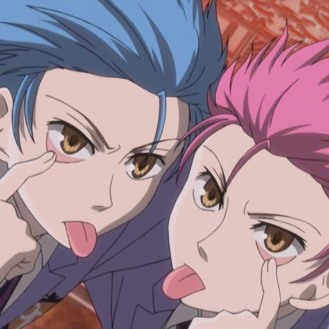 Host Club, Funny, Anime, Hair, Pink, Blue