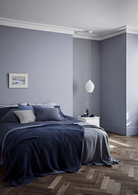 Room Color Ideas Bedroom, Crown Paint, Crown Paints, Stunning Aesthetic, Bedroom Color Combination, Room Refresh, Bedroom Wall Colors, Bedroom Paint, Blue Bedroom