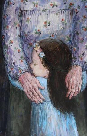 Hug Illustration, Mother Daughter Art, Mother Painting, Modern Postcard, Art Mignon, Mother Art, Mom Art, Family Illustration, Art Et Illustration