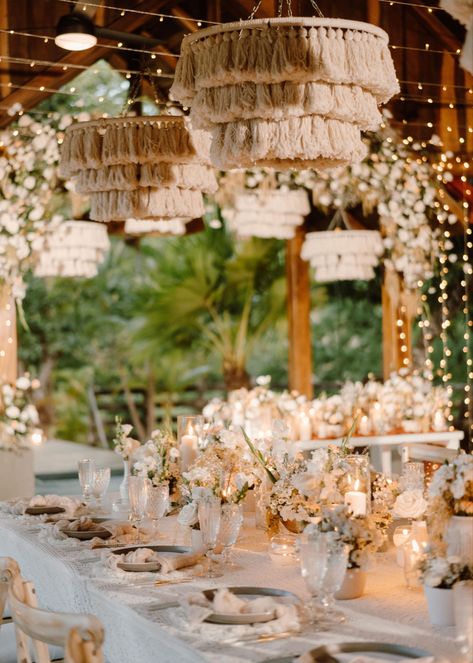 Boho Glam Home, Boho Basket, Ceiling Draping, Jamaica Wedding, Costa Rica Wedding, Boho Invitations, Garden Reception, Basket Lighting, Rustic Glam