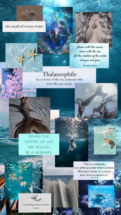 Mermaid Energy Aesthetic, Mermaid Research, Amphitrite Aesthetic Wallpaper, Mermaid Inspiration Board, Mermaid Vibes Wallpaper, Siren Iphone Wallpaper, Royal Mermaid Aesthetic, Sea Mermaid Aesthetic, Oceanographer Aesthetic