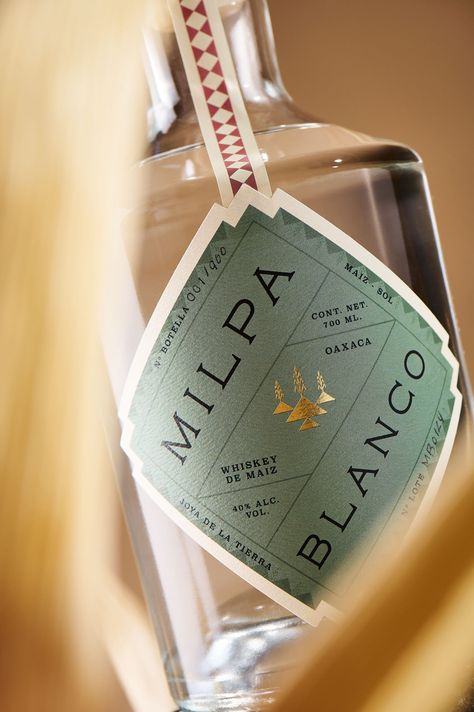 Milpa – Packaging Of The World Tequila Label Design, Tequila Branding, Tequila Packaging, Tequila Labels, Tequila Label, Whiskey Logo, Drinks Packaging, Drink Packaging, Sauce For Rice