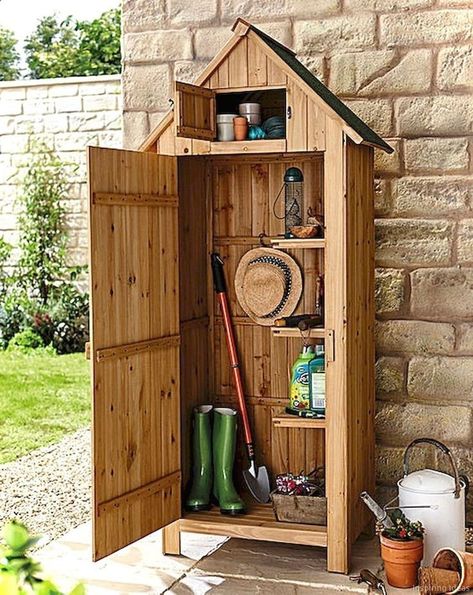 Tools Storage Ideas, Garden Tools Storage, Shed Landscaping, Simple Shed, نباتات منزلية, Garden Tool Shed, Tools Storage, Tool Storage Diy, Storage Shed Plans