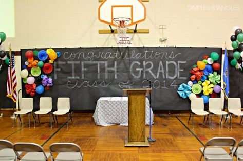 Grade School Graduation, Sundae Party, Elementary School Graduation, Elementary Graduation, Dimples And Tangles, 5th Grade Graduation, Promotion Party, 8th Grade Graduation, School Gym