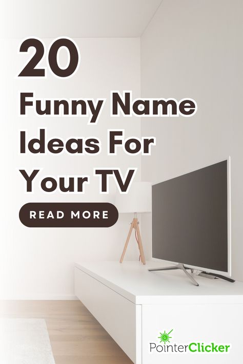 Discover 20 hilarious, creative and witty names for your Smart TV that will add a dash of humor to your living room! This list includes funny TV names that are perfect for all types of Smart TVs, be it Roku TV, Samsung, Sony, LG, or TCL Roku. Are you tired of generic names and looking for something unique? Click through for funny names for your TV that will surely make people laugh! Netflix Names Ideas Funny, Creative Nicknames, Tv Hacks, Silly Names, Weird Names, Roku Tv, Name Suggestions, Creative Names, Aesthetic Names