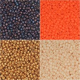 Seed Bead Color Combinations, Best Christmas Sweaters, Orange Color Code, Glass Theme, Jewelry Making Kits, Bead Loom Pattern, Purple Iris, Loom Pattern, Jewelry Kits