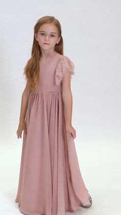 Dress For Kids 11-12 Wedding, Party Dresses For Girls 10-12, Kids Bridesmaid Dress, Gown Fashion, Girls Dresses Sewing, Girls Long Dresses, Kids Dress Patterns, Girls Frock Design, Mode Abaya