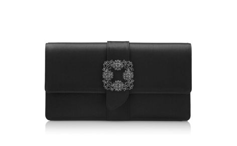 Manolo Blahnik Clutch, Manolo Blahnik Black, Royal Outfits, Black Accessories, Black Kids, Women Accessories Bags, Gucci Dionysus, Nappa Leather, Strappy Sandals