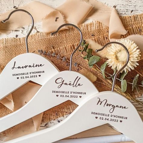 C&S engraving moments on Instagram: "Will you put your wedding dress on a plastic hanger? 😲 They look much better on those beauties 🤩 Check out Etsy page. White is not the only option we offer 😉 Link in Bio. . . . . #wedding #weddingdress #weddingplanner #weddinginspiration #weddingphotography #weddinghanger #weddinghangers #weddinghangerset #weddinghangername #weddinghangersname #weddinghangerspersonalized #supportirish #supportirishartists #supportirishbusiness #rusticwedding #rusticweddin Personalised Hangers, Groom Flower, Hangers Wedding, Engraved Hangers, Wedding Hangers Personalized, Personalized Hangers, Wedding Hanger, Bridal Hangers, Wedding Dress Hanger