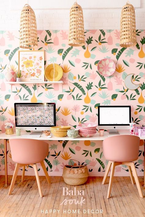 Home Living Room Decor Ideas, Pink Home Office, Home Living Room Decor, Mirror Collection, Small Home Offices, Deco Rose, Pink Living Room, Dorm Room Inspiration, Living Room Decor Ideas