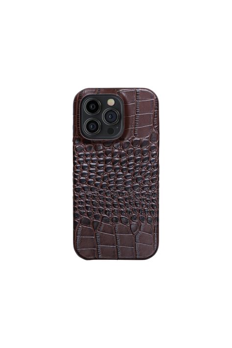 Phone case designed to fit perfectly with Apple iPhone 15 Pro Max. Crocodile Leather Case Protected the Camera Lens Clear Texture Precise Hole Position Soft Flocking Lining Iphone Pro Max Case, Iphone 16 Case, Iphone 15 Pro Case, Iphone 15 Pro Max Case, Iphone 15 Case, Iphone15 Case, Classy Phone Cases, Brown Phone Case, Chic Phone Case