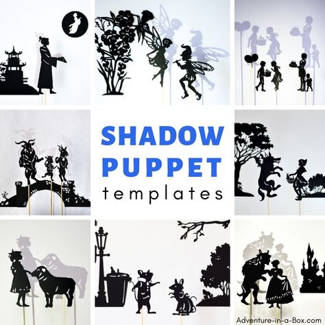 150  shadow puppet templates to print and make! Shadow Puppet Templates Free Printable, Shadow Puppets Templates, Engineering Crafts, Shadow Puppet Theater, Chinese Activities, Shadow Puppets With Hands, Shadow Theater, Shadow Theatre, Puppet Patterns