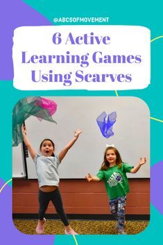 Phys Ed Games Preschool, Physical Play Preschool, Pre K Movement Games, Preschool Songs With Scarves, Pe Games For Kindergarten Physical Activities, Music And Movement With Scarves, Dance Games For Preschoolers, Scarf Movement Activities, Scarf Dance Preschool