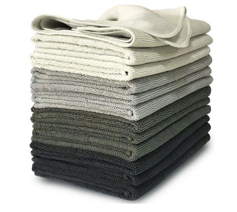 VibraWipe Microfiber Cleaning Cloth, Microfiber Cloth, 12-Pack, Thick and Large Size 14.2"x14.2", Shades of Gray, Microfiber Cleaning Cloths For Cars, Window, Dish Cloths, Machine Washable & Lint-Free Norwex Cloths, Cleaning Cloths, Easy Jobs, Pet Dander, Shades Of Gray, Microfiber Cleaning Cloths, Microfiber Towel, Drying Towels, Clean Microfiber