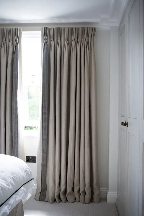 The How-To Guide For Curtains And Blinds - The House Directory Drapery Styles, Style Salon, Curtains Ideas, Curtain Styles, Bedroom Curtains, Custom Drapes, Curtains Living, Pleated Curtains, Bedroom Windows