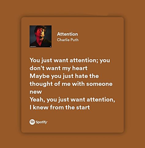 music, lyrics Attention Song Lyrics Charlie Puth, Attention Charlie Puth, Abstract Art Lesson, Charlie Puth, Someone New, Just Lyrics, Art Lesson, Music Quotes, Music Is Life